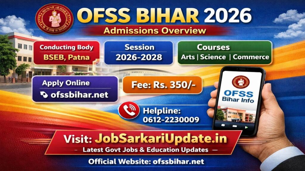 OFSS Bihar Class 11 Admission 2026