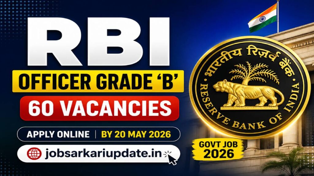 RBI Grade B 2026 apply online last date