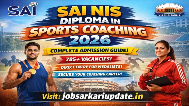 SAI NIS Diploma in Sports Coaching 2026 eligibility