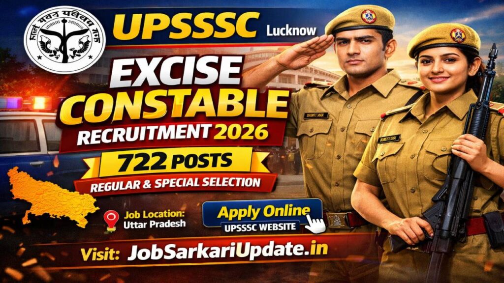 UPSSSC Excise Constable eligibility criteria 2026