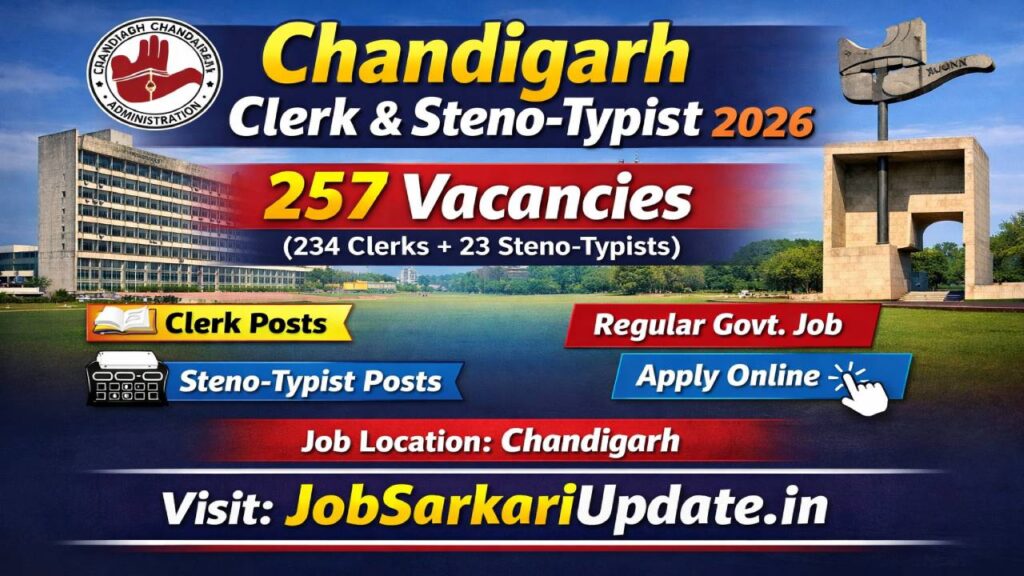 how to apply for Chandigarh clerk exam 2026 online