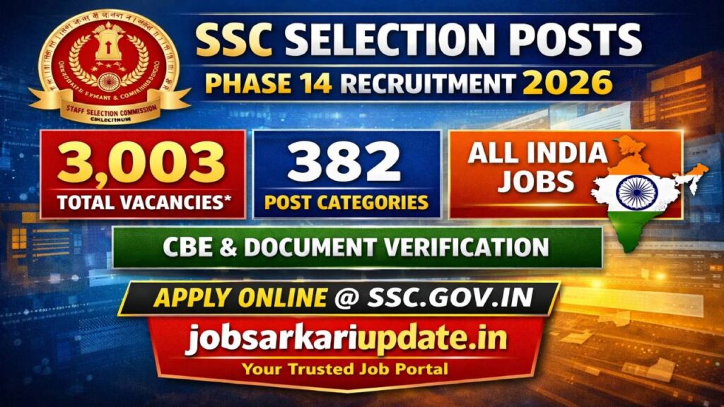 how to apply for SSC Selection Post Phase 14 2026 online
