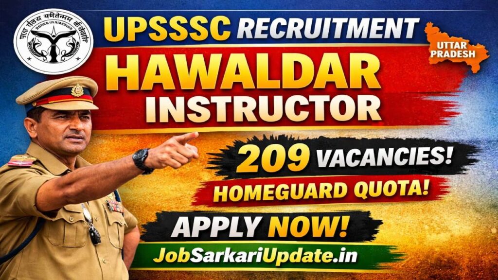 how to apply for UPSESSB Hawaldar Instructor online