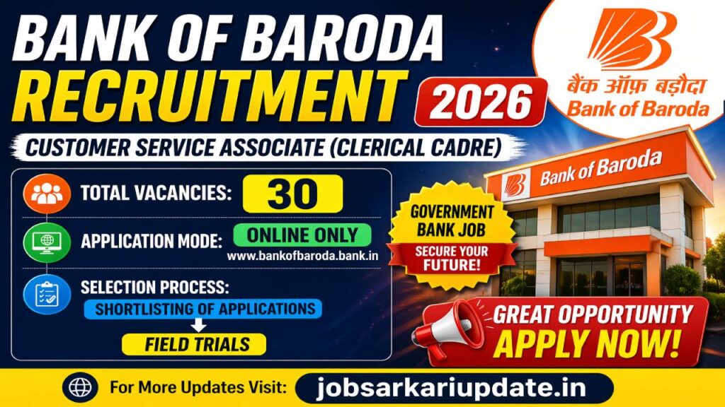 what is in-hand salary for Bank of Baroda Sports Quota Clerk 2026