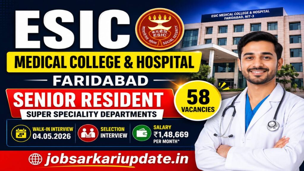 what is in-hand salary for ESIC Senior Resident 2026