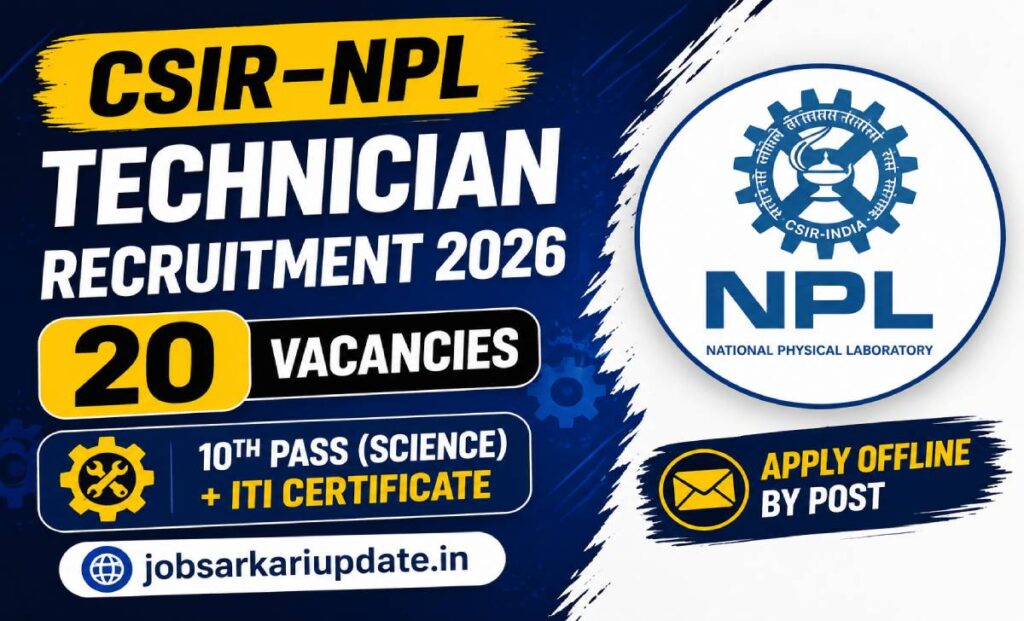 CSIR NPL Technician 1 in-hand salary 2026