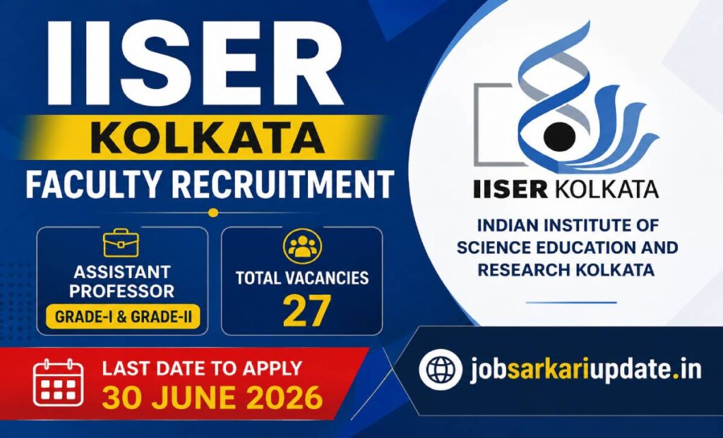 IISER Kolkata assistant professor grade-I in-hand salary after NPS 2026