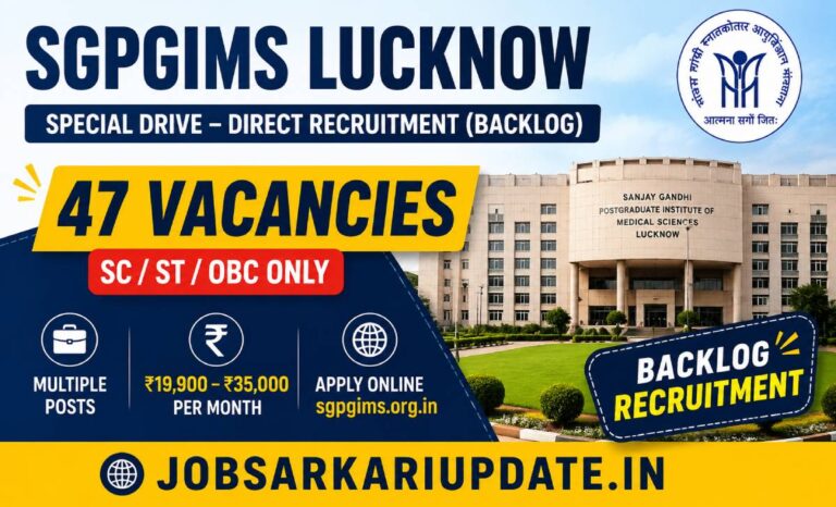 Lucknow Technician Dialysis backlog vacancy 2026