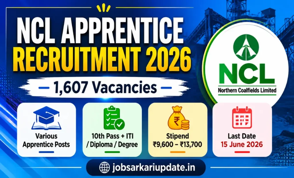 how many OBC vacancies in NCL Apprentice 2026 Competition