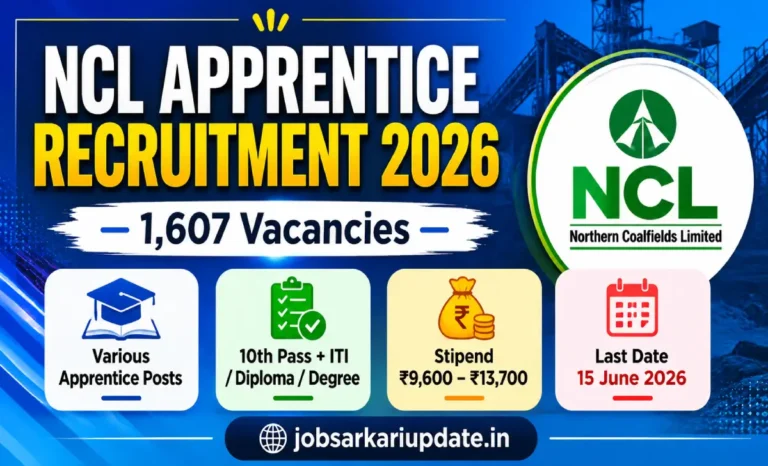 how many OBC vacancies in NCL Apprentice 2026 Competition