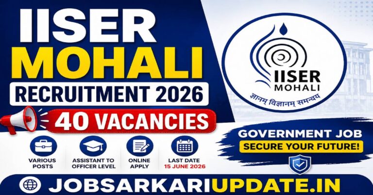 what is in-hand salary for IISER Mohali non-faculty posts 2026