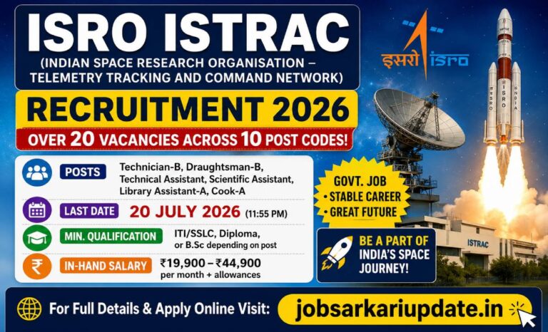 ISRO ISTRAC Technical Assistant Recruitment 2026