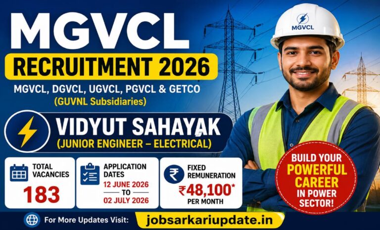 MGVCL Vidyut Sahayak JE Electrical in-hand salary 2026