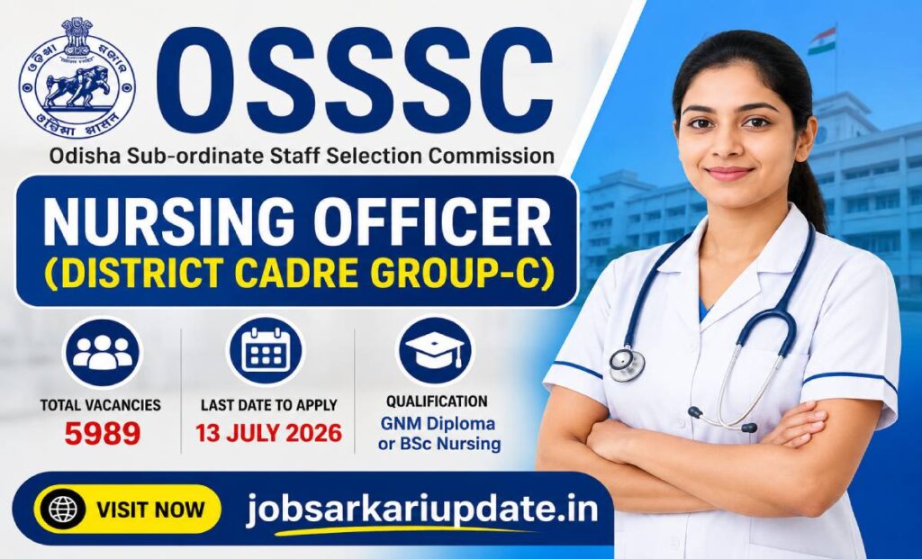 OSSSC Nursing Officer 2026 in-hand salary after deductions