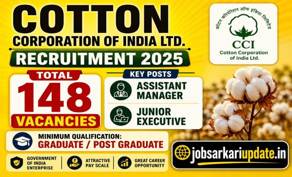 cci recruitment 2026 148 vacancies management trainee