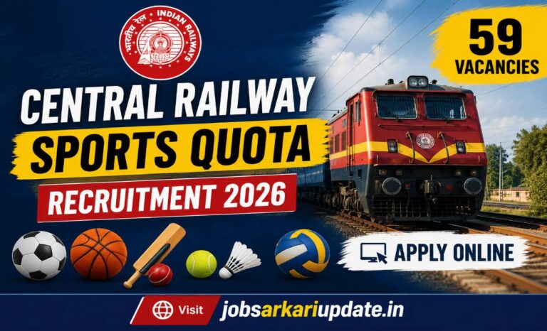 central railway sports quota recruitment 2026