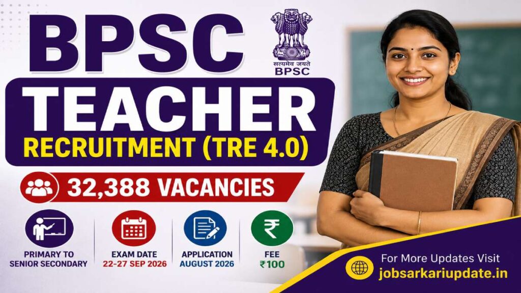 how to apply for BPSC Bihar TRE-4 2026
