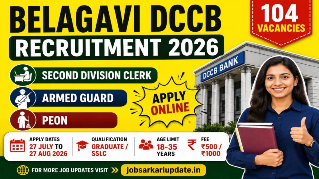 how to apply for Belagavi DCCB Recruitment 2026 online