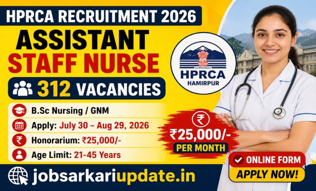 how to apply for HPRCA Assistant Staff Nurse Recruitment 2026 online