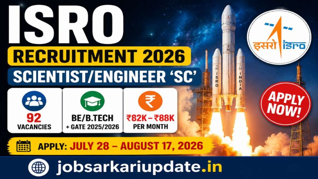 how to apply for ISRO Scientist 2026 through GATE