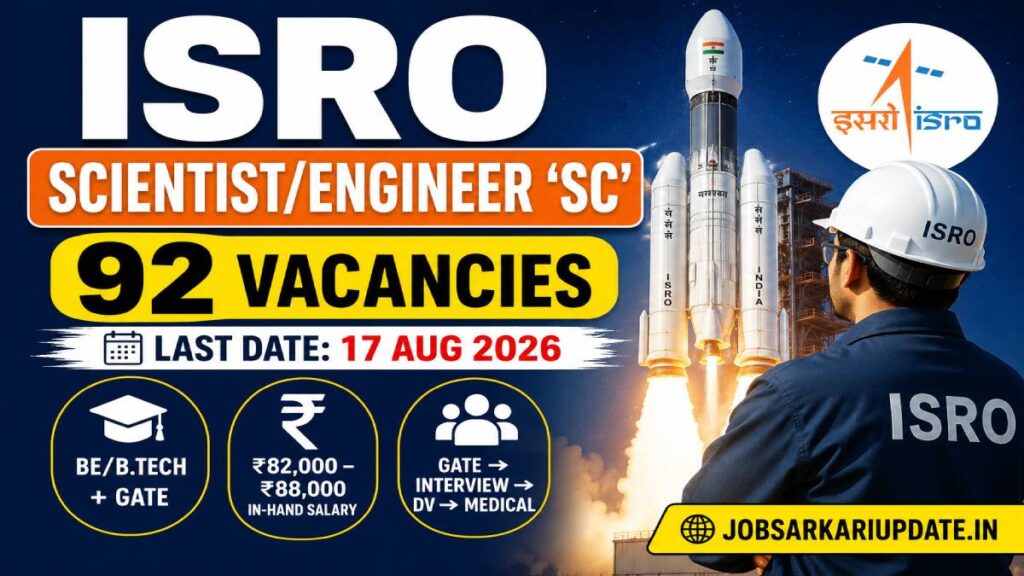 how to apply for ISRO Scientist 2026 through GATE