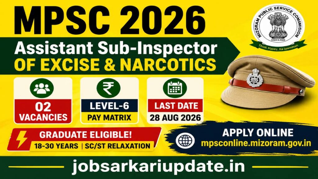 how to apply for MPSC Assistant Sub Inspector Excise Recruitment 2026