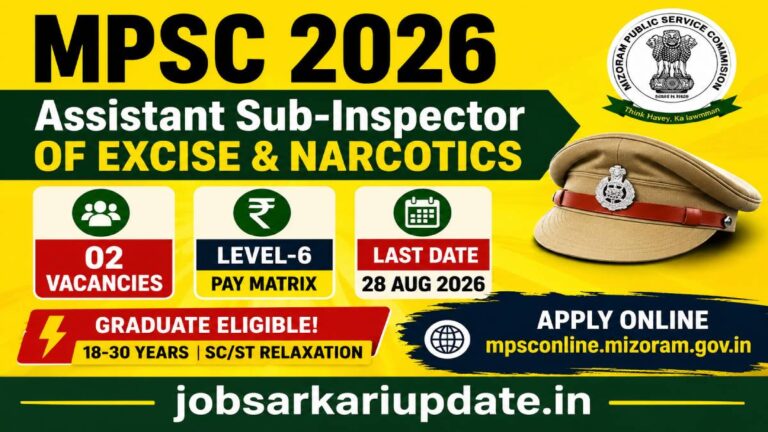 how to apply for MPSC Assistant Sub Inspector Excise Recruitment 2026