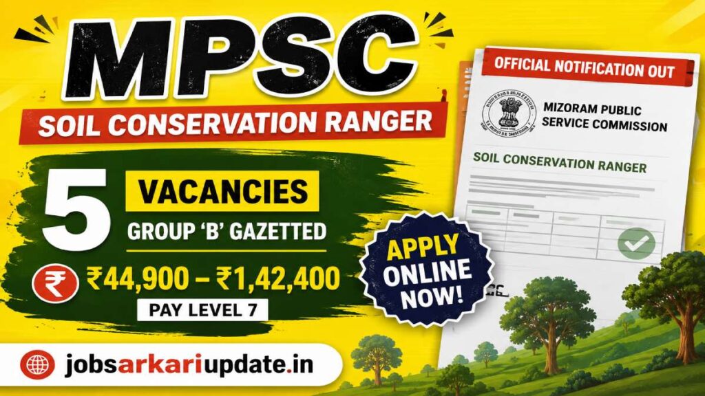 how to apply for Mizoram Soil Conservation Ranger 2026