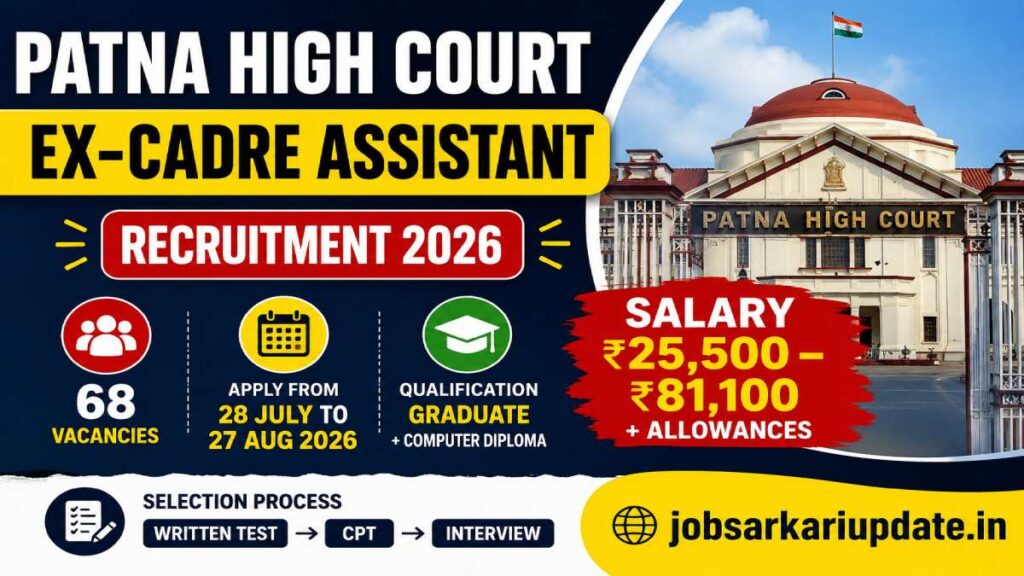 how to apply for Patna High Court Assistant 2026