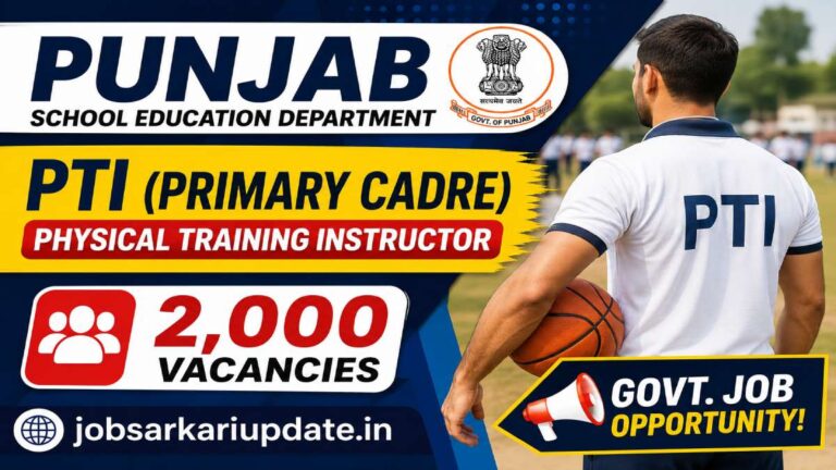 how to apply for Punjab PTI Recruitment 2026
