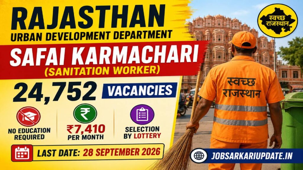 how to apply for Rajasthan Safai Karmachari 2026