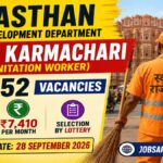 how to apply for Rajasthan Safai Karmachari 2026