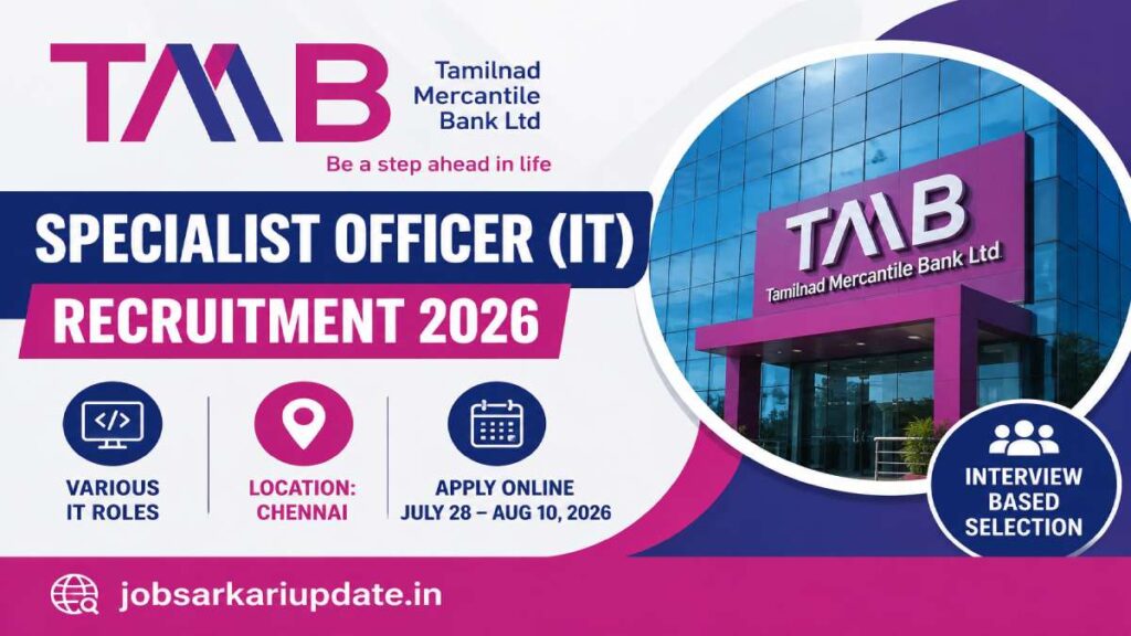 how to apply for TMB Specialist Officer 2026