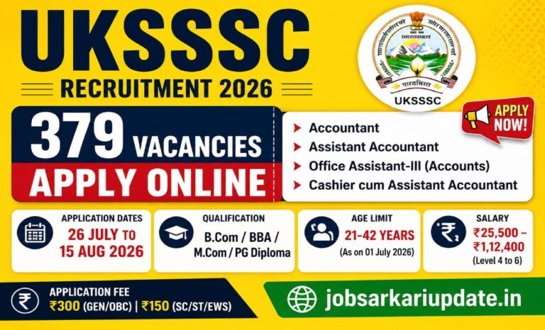 how to apply for UKSSSC Accountant Recruitment 2026 online