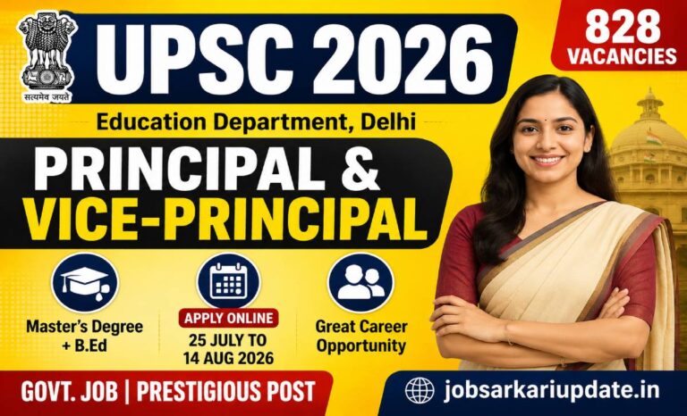 how to apply for UPSC Principal and Vice-Principal Recruitment 2026
