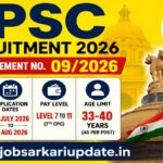 how to apply for UPSC recruitment 2026 online