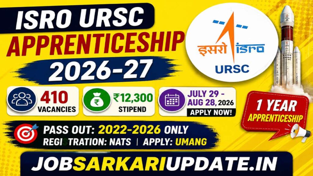 how to apply for URSC Apprentice 2026 through NATS and UMANG