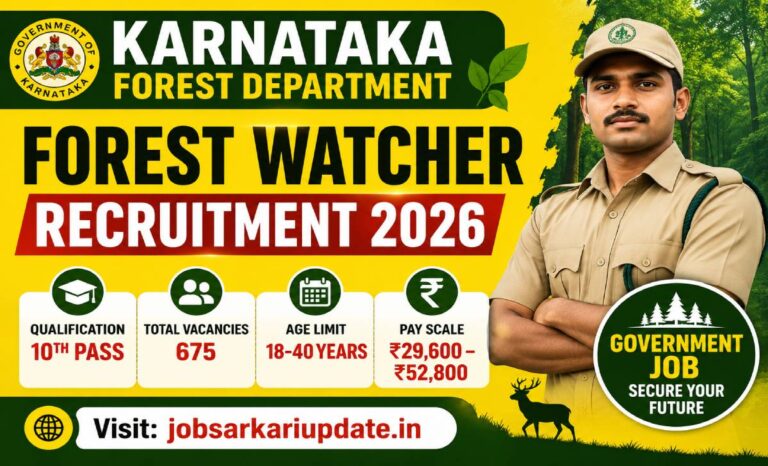 how to apply online for Karnataka Forest Watcher recruitment 2026