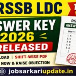 how to download RSSB LDC answer key 2026 with objections