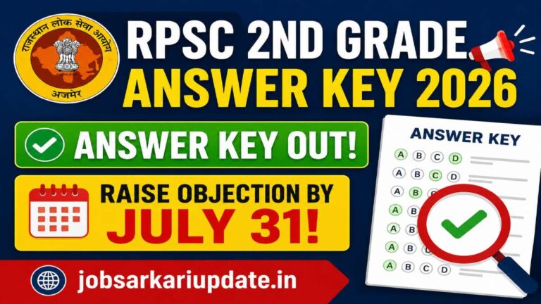how to raise objection for RPSC 2nd Grade Teacher 2026