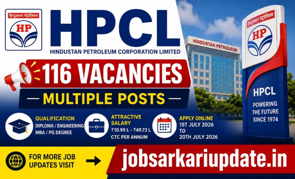 hpcl officer recruitment 2026 116 vacancies salary