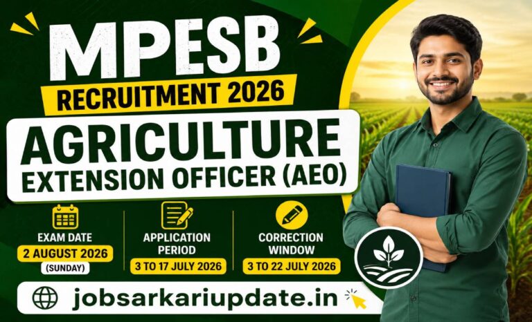 mpesb agricultural extension officer recruitment 2026 eligibility