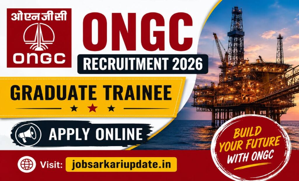 ongc graduate trainee recruitment 2026