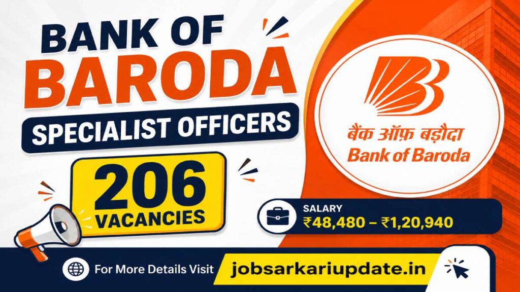 how to apply for Bank of Baroda SO Recruitment 2026