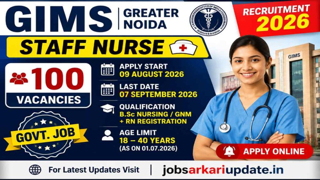 how to apply for GIMS staff nurse recruitment 2026
