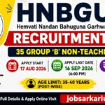 how to apply for HNBGU Non-Teaching Recruitment 2026