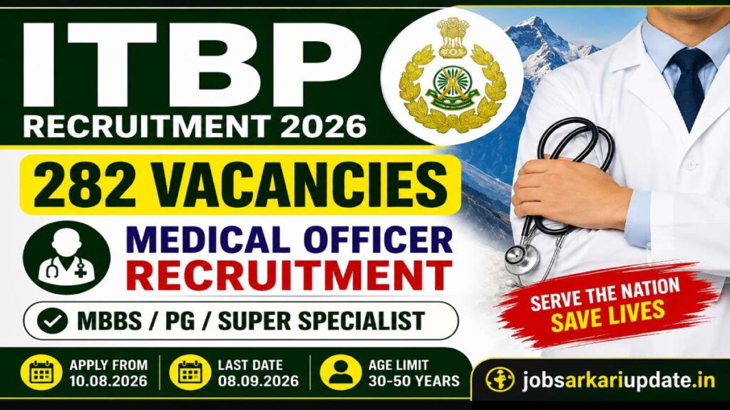 how to apply for ITBP Medical Officer recruitment 2026 online