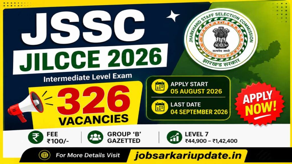 how to apply for JSSC JILCCE 2026