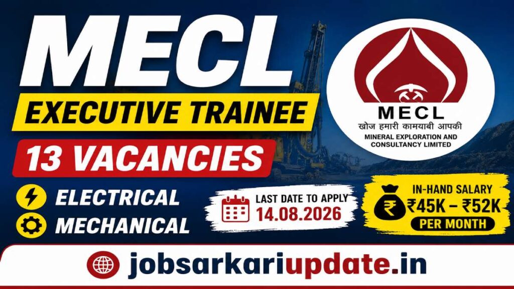 how to apply for MECL Executive Trainee 2026
