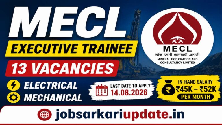 how to apply for MECL Executive Trainee 2026
